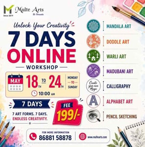 MulteArts-Online Multi-Art Workshop for Kids and Beginners