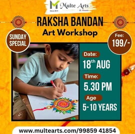 Multe Arts-Raksha bandhan art workshop for kids