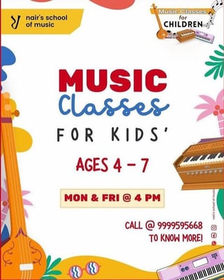 Nairs School Of Music-Music Classes for kids