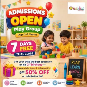 Natkhat Play School-Play Group Admissions Open 2026 (Najafgarh)