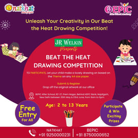 Natkhat Play School & BEPIC After School-Beat the Heat Drawing Competition