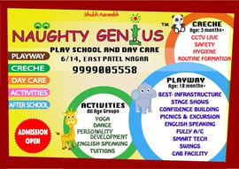 Naughty Genius Play School and Day Care-Admission Open