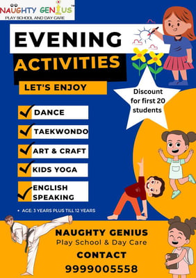 Naughty Genius Play School and Day Care-Evening Activities