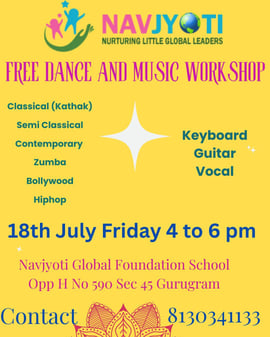 Navjyoti Global Foundation School  -  Free Dance & Music Workshop