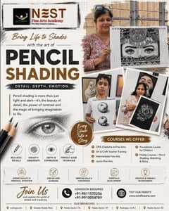 Nest Fine Arts Academy Noida-Master the Art of Pencil Shading