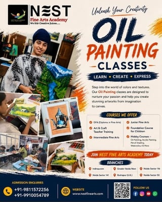 Nest Fine Arts Academy-Oil Painting Classes-(Noida)