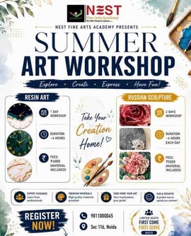 Nest Fine Arts Academy Noida-Summer Art Workshop