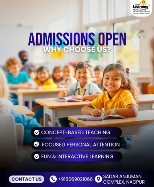 New Learning Horizons  -  Admissions Open