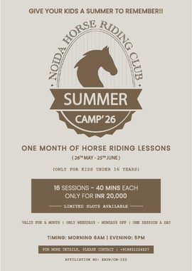HORSE RIDING CLUB NOIDA- SUMMER CAMP ’26