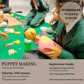 Sunder Nursery Park-Puppet making