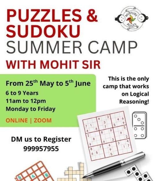 Nurture Roots-Puzzles and Sudoku Summer Camp