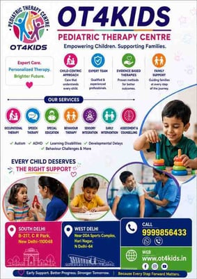 OT4KIDS Pediatric Therapy Centre-Therapy Classes for Kids(South Delhi)