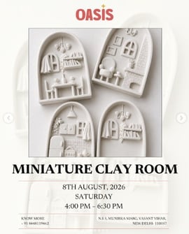 Oasis Art Studio-Miniature Clay Room Workshop