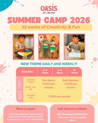 Oasis Art Studio-Summer Camp 2026