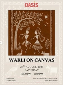 Oasis Art Studio-Warli Art on Canvas Workshop