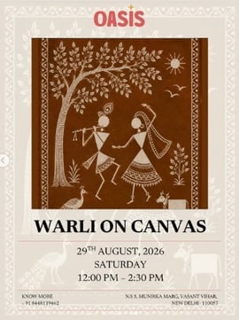 Oasis Art Studio-Warli Art on Canvas Workshop
