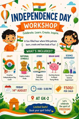 Once Upon A Stage-Independence Day Workshop