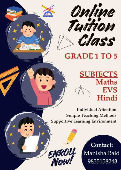 Online Tuition by Manisha Baid-Maths EVS and Hindi Classes