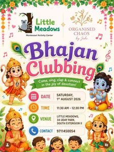 Organised chaos by juhi-Bhajan Clubbing Devotional Music Session for Kids