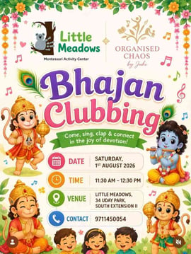Organised chaos by juhi-Bhajan Clubbing Devotional Music Session for Kids