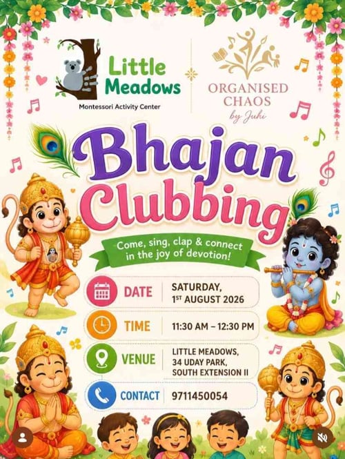 Organised chaos by juhi-Bhajan Clubbing Devotional Music Session for Kids