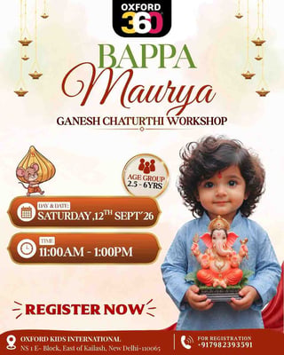 Oxford Kids EOK-Ganesh Chaturthi Workshop