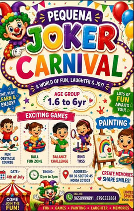 Pequena Early Years: Joker Carnival