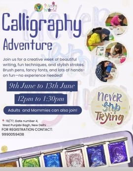Petunias World  -  Calligraphy Workshop for kids