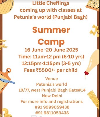 Petunias World  -  Kids Summer Camp Cooking Classes