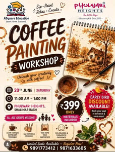 Phulwari Heights-Coffee Painting Workshop