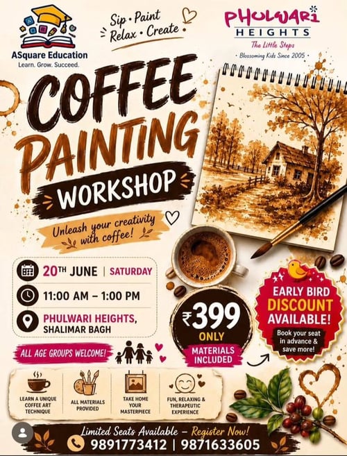 Phulwari Heights-Coffee Painting Workshop