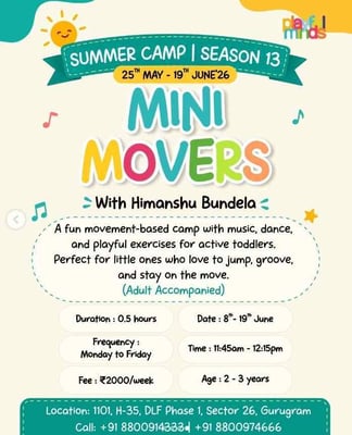 Playful Minds-Mini Movers Summer Camp