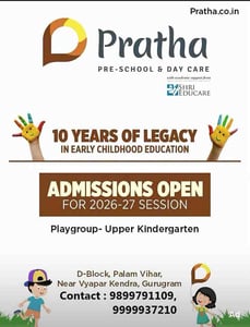Pratha Preschool and day care-Admissions Open 2026-27