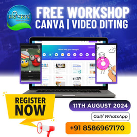 Pratibhalaya-Free Canva and Video Editing Workshop