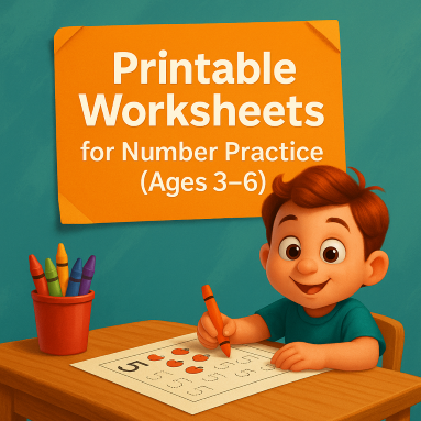 Printable Worksheets for Number Practice (Ages 3–6)