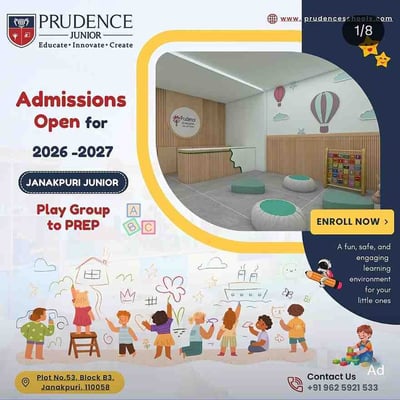 Prudence School-Admission Open 2026-27