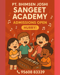 Pt. Bhimsen Joshi Sangeet Academy  -  Admission Open For Music Class