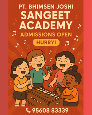 Pt. Bhimsen Joshi Sangeet Academy  -  Admission Open For Music Class