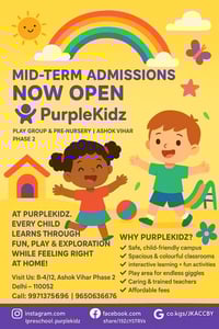 Purple Kidz  -  Admissions Open For Kids