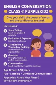 Purple Kidz  -  English Conversation Classes