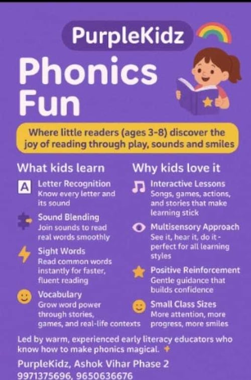 Purple Kidz  -  Kids Phonic Classes