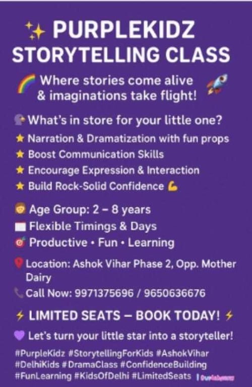 Purple Kidz  -  Storytelling Classes