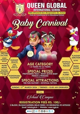 Queen Global International School-Baby Carnival