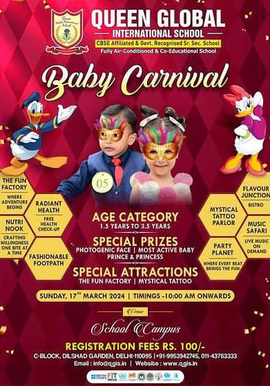 Queen Global International School-Baby Carnival