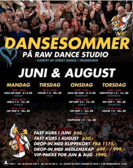 RAW DANCE STUDIO  -  DANSESOMMER   PROGRAM