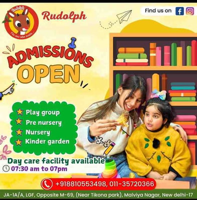 RUDOLPH PRE SCHOOL-Admissions Open 2026