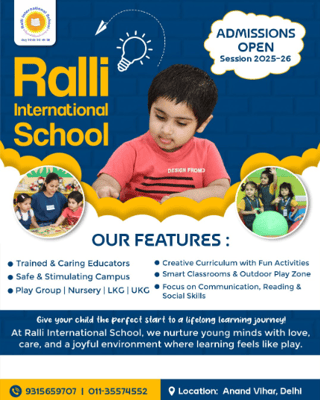 Ralli International School  -  Admissions Open