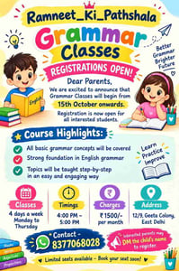 Ramneet Ki Pathshala-English Grammar Classes