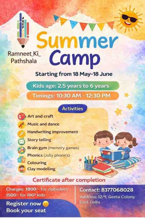 Ramneet Ki Pathshala-Summer Camp 2026