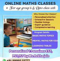 Rekha Jain Vedic Maths  -  Online Maths Classes